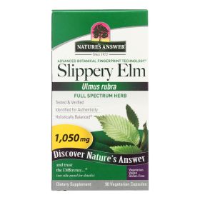 Nature's Answer - Slippery Elm Bark - 90 Vegetarian Capsules