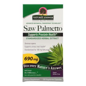 Nature's Answer - Saw Palmetto Berry Extract - 120 Vcaps