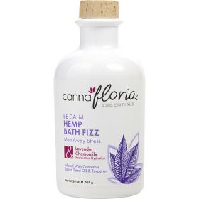 Cannafloria by Cannafloria BE CALM HEMP BATH FIZZ 20 OZ BLEND OF LAVENDER & CHAMOMILE