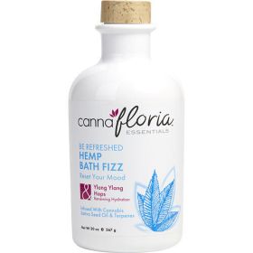 Cannafloria by Cannafloria BE REFRESHED HEMP BATH FIZZ 20 OZ BLEND OF YLANG YLANG & HOPS