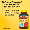 Nature Made Burp Less Omega 3 Fish Oil Supplements;  700 mg Softgels;  120 Count