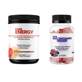 Energy Bundle Pre-Workout and Multi-Vitamins (Multi-Vitamins: Pure Multivitamins Gummies, Pre-Workout: Pure Energy)