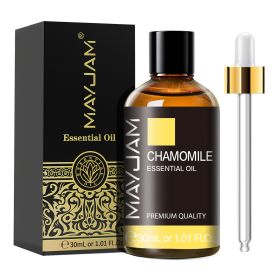 30ml Chamomile Pure Natural Essetial Oils Citronella Geranium Cedarwood Frankincense Eucalyptus Ginger Essential Oil Diffuser (Color: Chamomile, NET WT: 30ml)