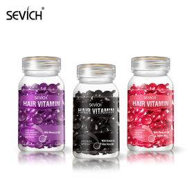 Sevich 3PCS/SET Keratin Complex Oil Hair Vitamin Capsule Set Moroccan Hair Care Oil Smooth Repair Damaged Hair Treatment Serum (Color: Daily care 2)